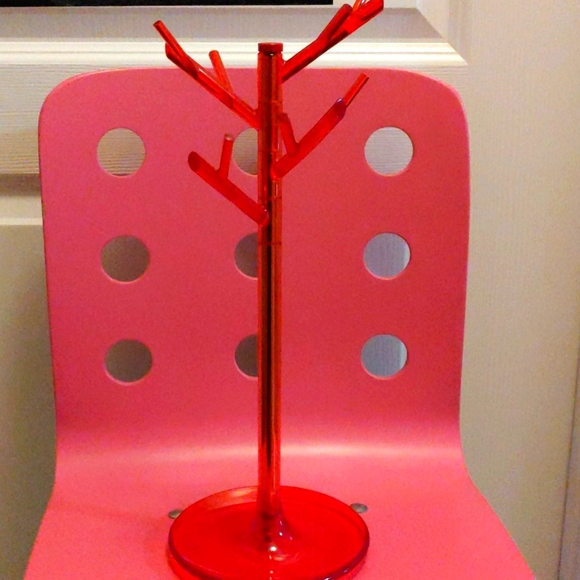 🎄 Umbra Red Jewelry Organizer Tree / Dish - Picture 1 of 3